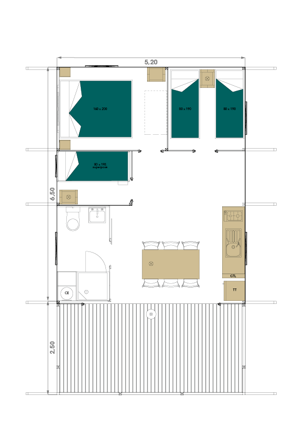 Wood Lodge 34-3-S Plan