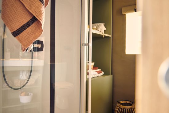 douche salle de bain wood lodges ciat