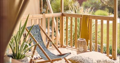 terrasse du wood lodge lodges ciat