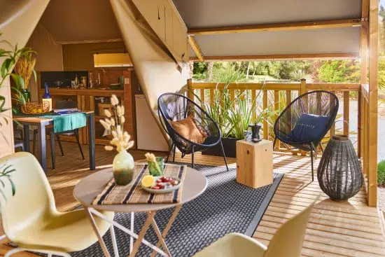 terrasse spacieuse mini wood lodge 23-2-S