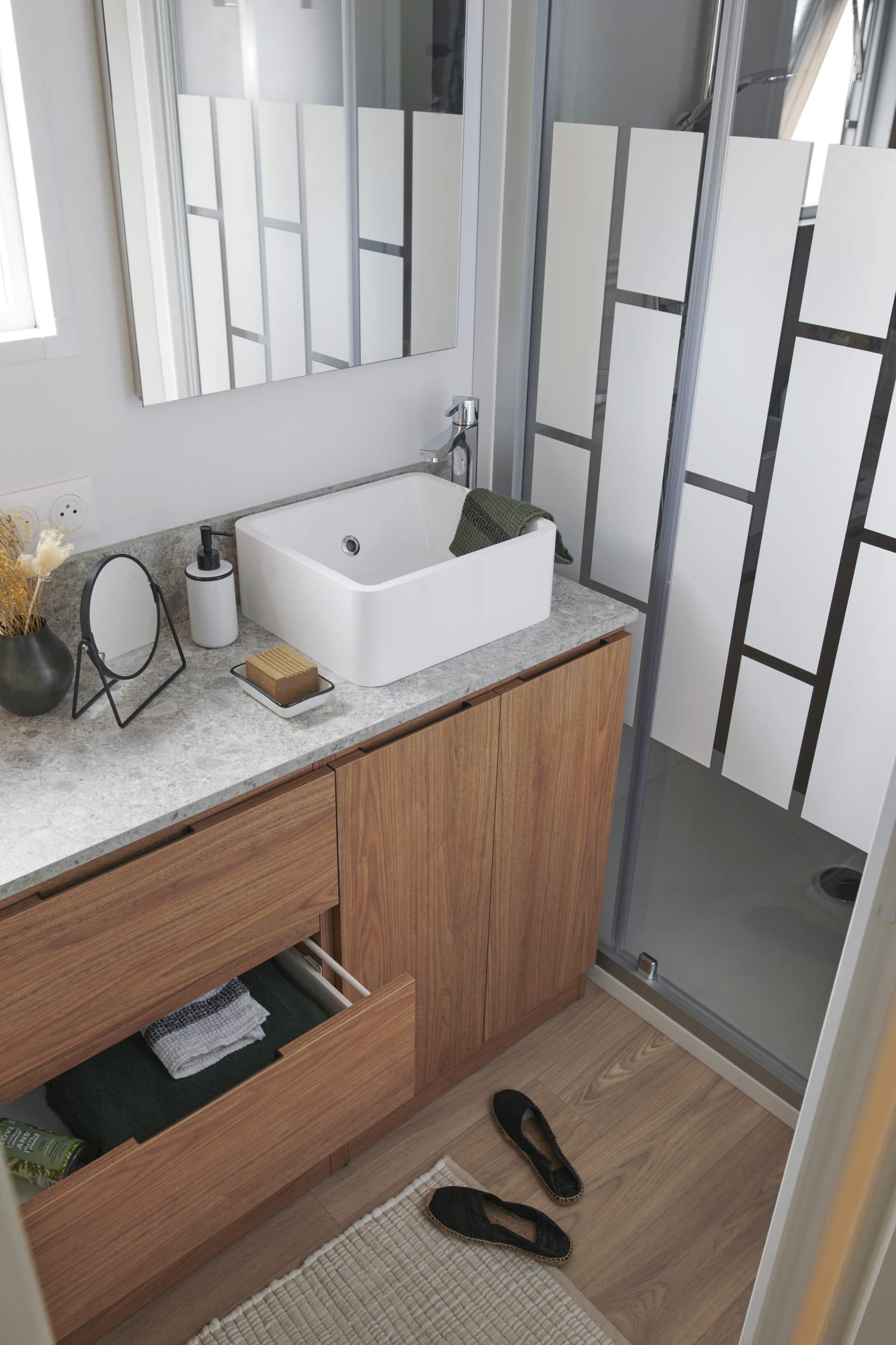 salle de bain mobil-home résidentiel gamme bol d'air
