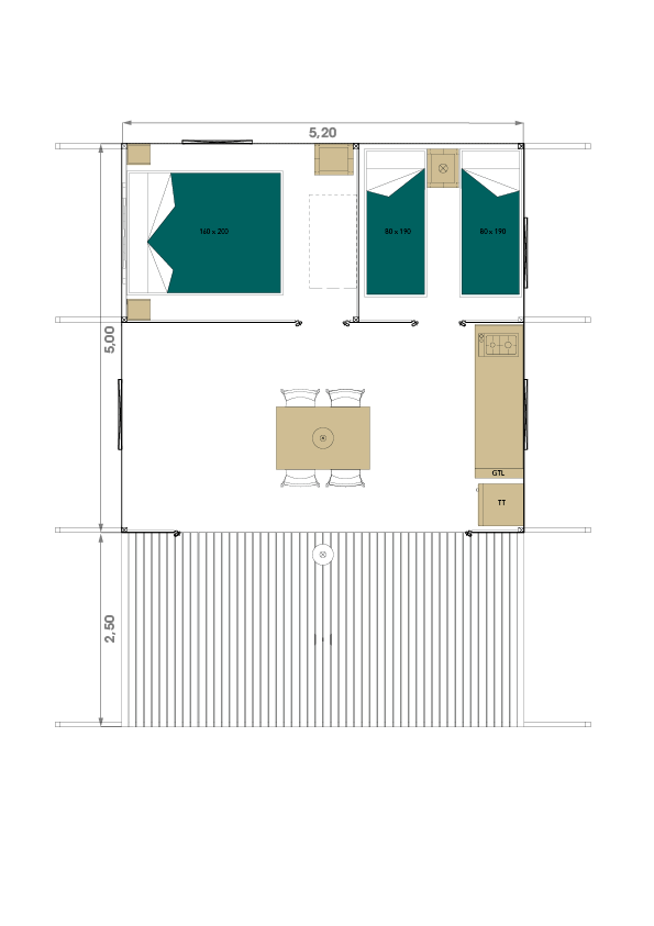 Plan Wood Lodge 26-2